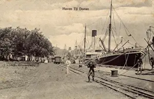 Uferpromenade in Tjilatjap (Cilacap), Zentral-Java, Indonesien