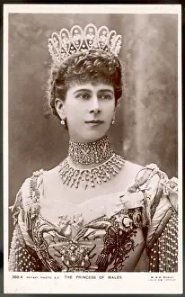 Royal Family History UK Drucke: Queen Mary / Postcard