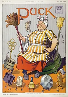 Puck Magazine Illustrations Online Drucke: The queen of the May