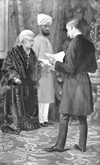 Königin Viktoria und Munshi Abdul Karim, 1900
