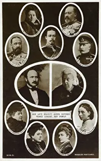 Königin Viktoria und Prinz Albert sowie ihre Kinder
