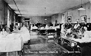 Krankenhaus Drucke: Die Königswärtsstation, Mittelfordirien Krankenhaus in London