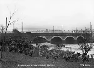 R.Lagan und Brücke von Ormeau, Belfast