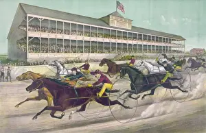 Historic Horse Racing Pictures Drucke: A race to the wire