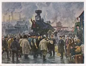 Railway Workers Protest Drucke: Rail Strike 1905