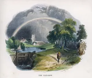 Church In The Countryside Drucke: Rainbow / J. W. Whimper