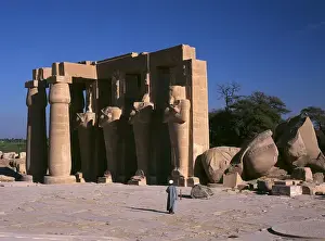 Gerahmter Druck : Das Ramesseum Gerahmter Druck : Das Ramesseum