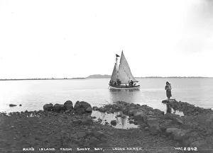 Insel Rams von Sandy Bay im Lough Neagh