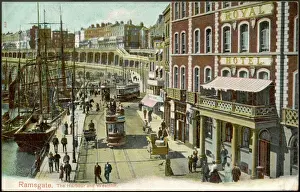 Victorian Era Transport Drucke: Ramsgate Harbour