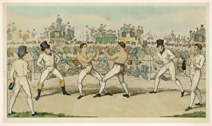 Vintage Boxing Prints For Sale Drucke: Randall V Martin T Baker