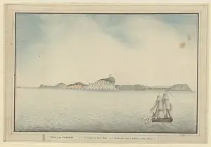 Isle Of Wight Coastline Drucke: Raper drawing No. 5