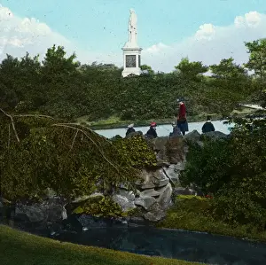 Historical Medical Artwork Drucke: The Rathbone Monument