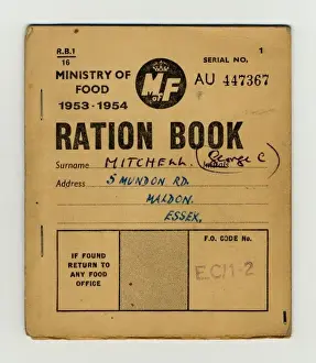 Post War Britain Drucke: RATIONING 1953-54