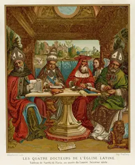 Mary Evans Prints Collection Drucke: Four Rc Doctors 16C