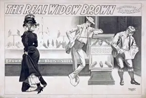 Antique Posters For Sale Drucke: The real Widow Brown