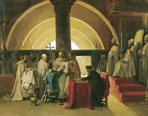 Empfang von Jacques de Molay, 1840er Jahren, Empfang