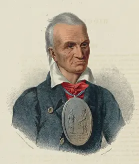 Native American Leader Drucke: Red Jacket. Seneca war chief