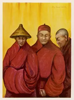 Roten Lamaser in Tibet