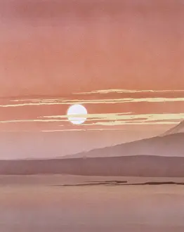 Malcolm Greensmith Painting Drucke: Red sky at night