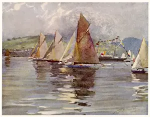 Scottish Maritime History Drucke: Regatta on Clyde - 2
