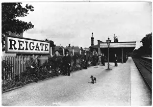 English Railway History Drucke: REIGATE - 1909