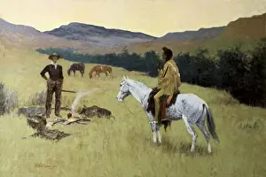 Realismus Drucke: REMONTY, Frédéric (1861-1909). Die Konversation