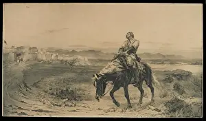 Drucke von Die Reste einer Armee. Fotom mechanische Druck nach Elizabeth Thompson (später Lady Butler) Zugehörig zur Flucht aus Kabul, Erster Afghanistan-Krieg (1838-1842). Datum: 1856 Verwandte Bilder Drucke: Die Reste einer Armee