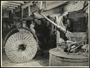 Old Water Mill Drucke: Removing Stone at Mill