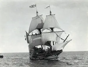 Andrew Besley Photography Drucke: Replica of The Mayflower
