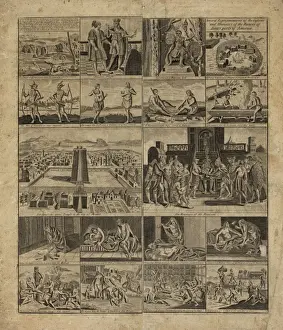 Native American Culture Images Drucke: Several representations of the customs and manners of the na