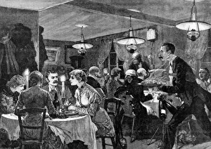Candlelit Dinner Drucke: Restaurant scene