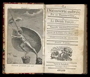 Vintage Science Fiction Posters Drucke: Restif - Title Page
