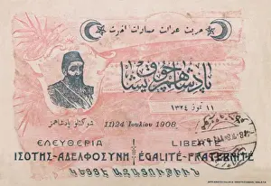 Ottoman Sultan Drucke: The Restoration of the Constitution