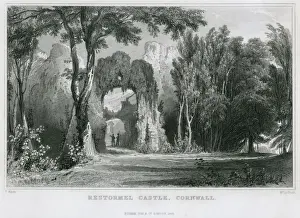 Cornwall Castles Drucke: Restormel Castle, Cornwall