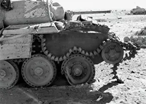 Military Photography Archive Drucke: Result of running into a Teller Mine