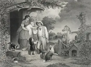 Agricultural Field Scene Drucke: Return from the field