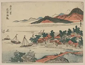 Japanese Prints Drucke: Returning sails from distant shores