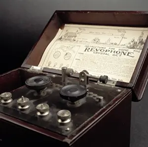 Early 20th Century Technology Drucke: Revophone Crystal Set