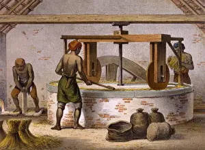 Reismühle in Java
