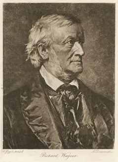 Drucke von Richard Wagner deutscher Komponist Richard Wagner Drucke: Richard Wagner und Dawson