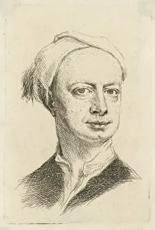 Young Man Drawing Drucke: Richardson / Ink Drawing