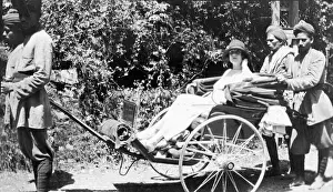 Rickshaw in Indien der 1920er Jahre