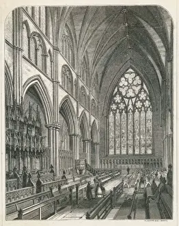 Kathedrale Drucke: Innere Ripons Kathedrale
