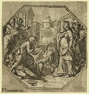 Chiaroscuro Art Drucke: Ritual in honor of Psyche