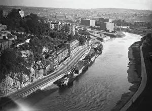 Clifton-Hängebrücke Drucke: Fluss Avon, Bristol