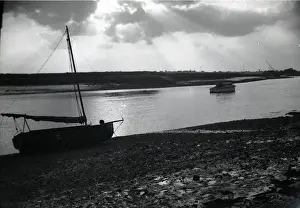 Gerahmter Druck : Der Fluss Crouch, Kent