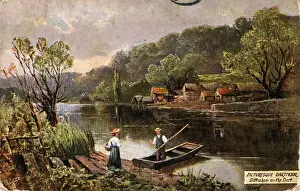 Der Fluss Dart in Dittisham, Devon