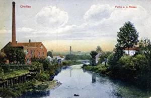 Mühle und Fluss, Grottau