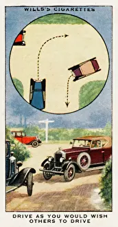 Vintage Transport History Drucke: Give and Take on Road