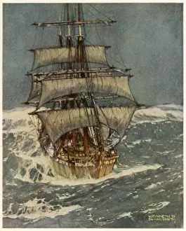 Sailing Ships Drucke: In Roaring Forties
